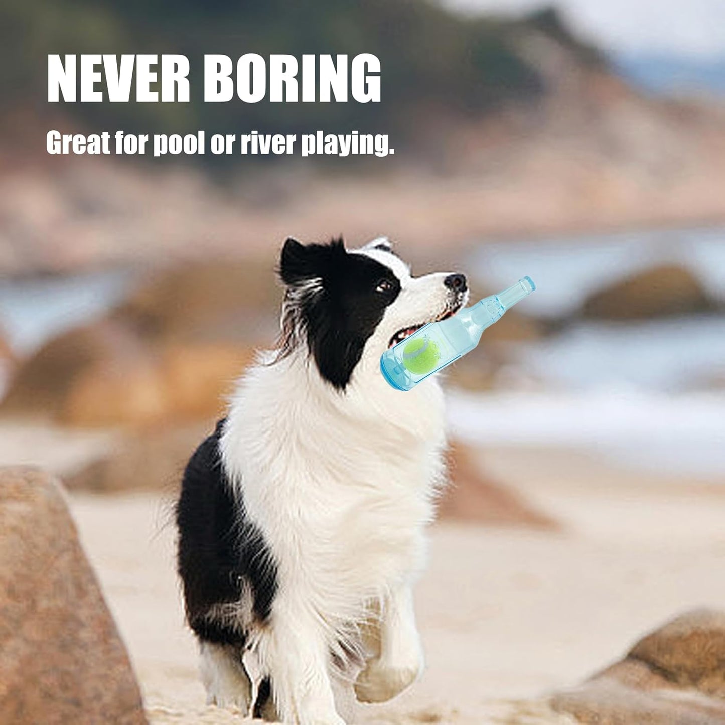 Dog Squeaky Floating Toy for Small Medium Large Dogs Training Fetch Indestructible Dog Chew Toy Indoor Pool Beach Outdoor Pet Supplies Green S