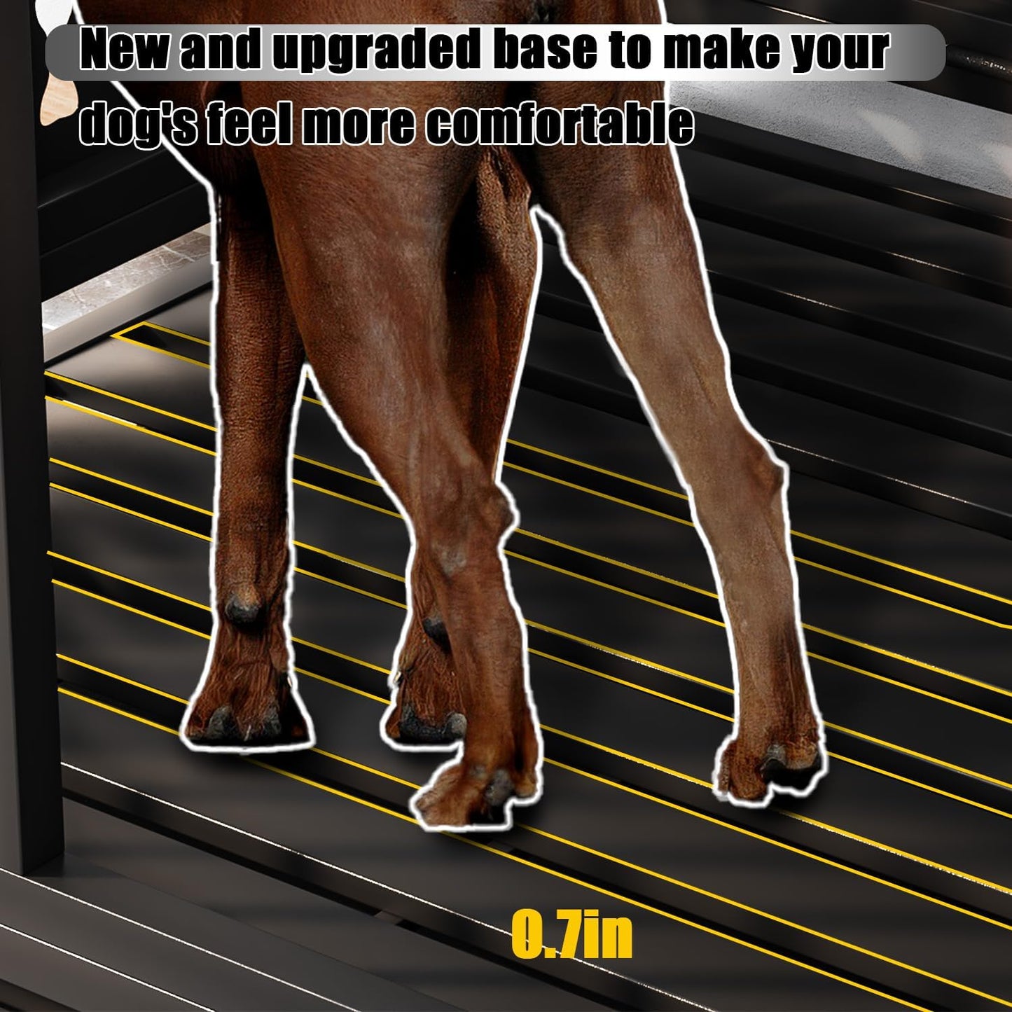 LEMBERI 48/42/38 inch Indestructible Heavy Duty Dog Crate, High Anxiety Extra Large Dog Cage for Large Dogs, XL Steel Escape Proof Dog Kennel with Wheels and Removable Tray