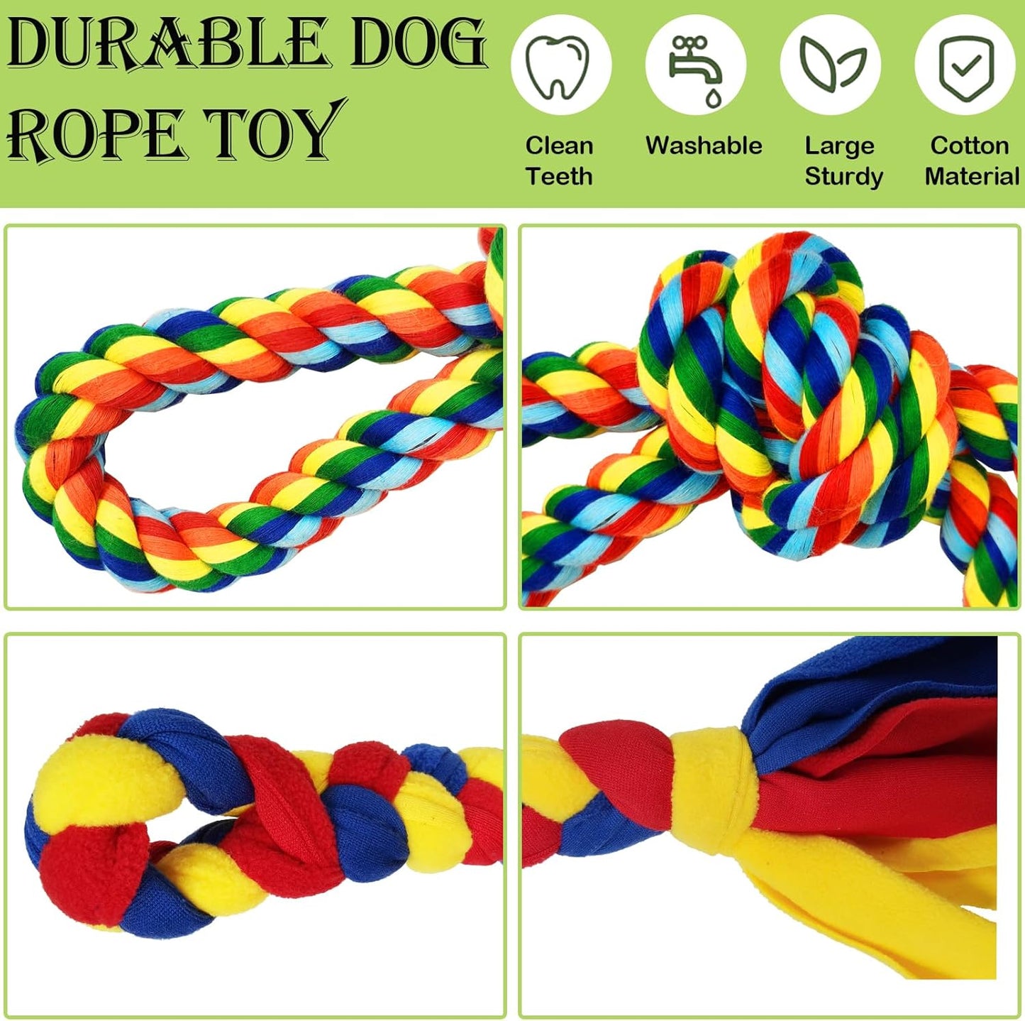 Outdoor Interactive Dog Toys,Tether Outdoor Dog Tug Toy Exercise Equipment in Yard Park with 2 Rope Toy for Large Medium Small Dogs Pull Chase and Tug of War